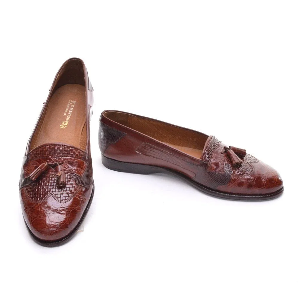 Men Romano Martegani Spring Exotic Tassel Loafer 9.5 D
